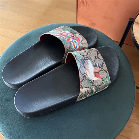 gucci bird slides|Gucci slides clearance.